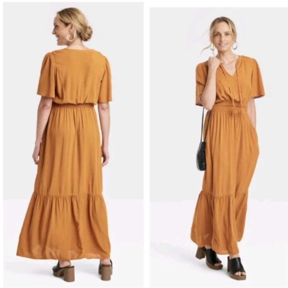 NWT PERFECT FALL DRESS, Knox Rose Dress Boho Maxi Dress with Pockets, XS